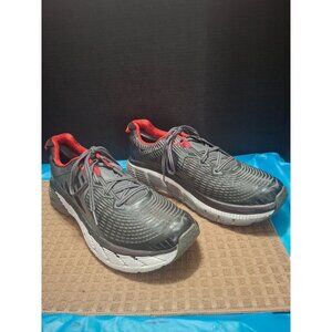 Hoka One One Mens Gaviota Running Shoes Gray/Red Size 12.5